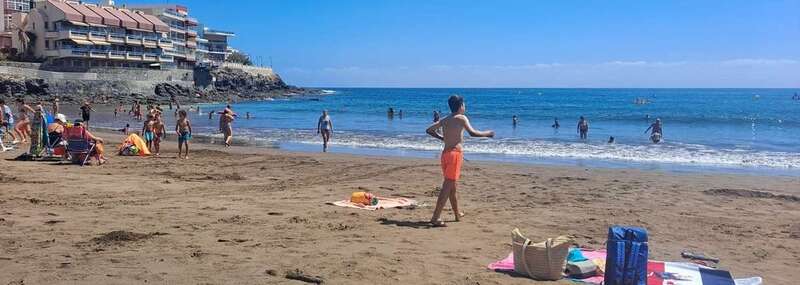 Playa de Salinetas, este martes/TA.